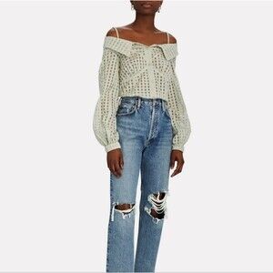 Jonathan Simkhai Paulina Cold-Shoulder Blouse